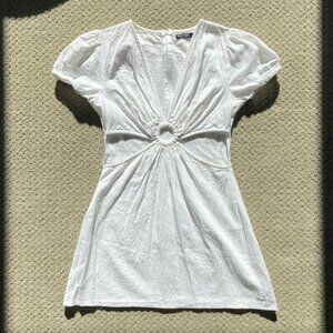 White Cottage Core Dress